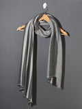 Striped Patterned Super Soft Woolen Muffler -  Shades of Grey