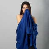 ROYAL ADMIRAL BLUE Solid Pashmina