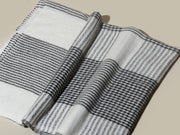 Checks Patterned Super Soft Woolen Muffler -  Charcoal