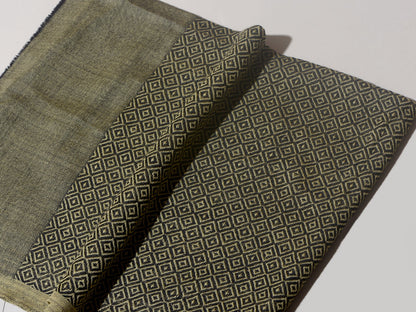 Diamond Weave Super Soft Cashmere Muffler - Green
