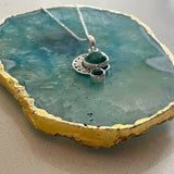 Victorian-carved Malachite Pendant