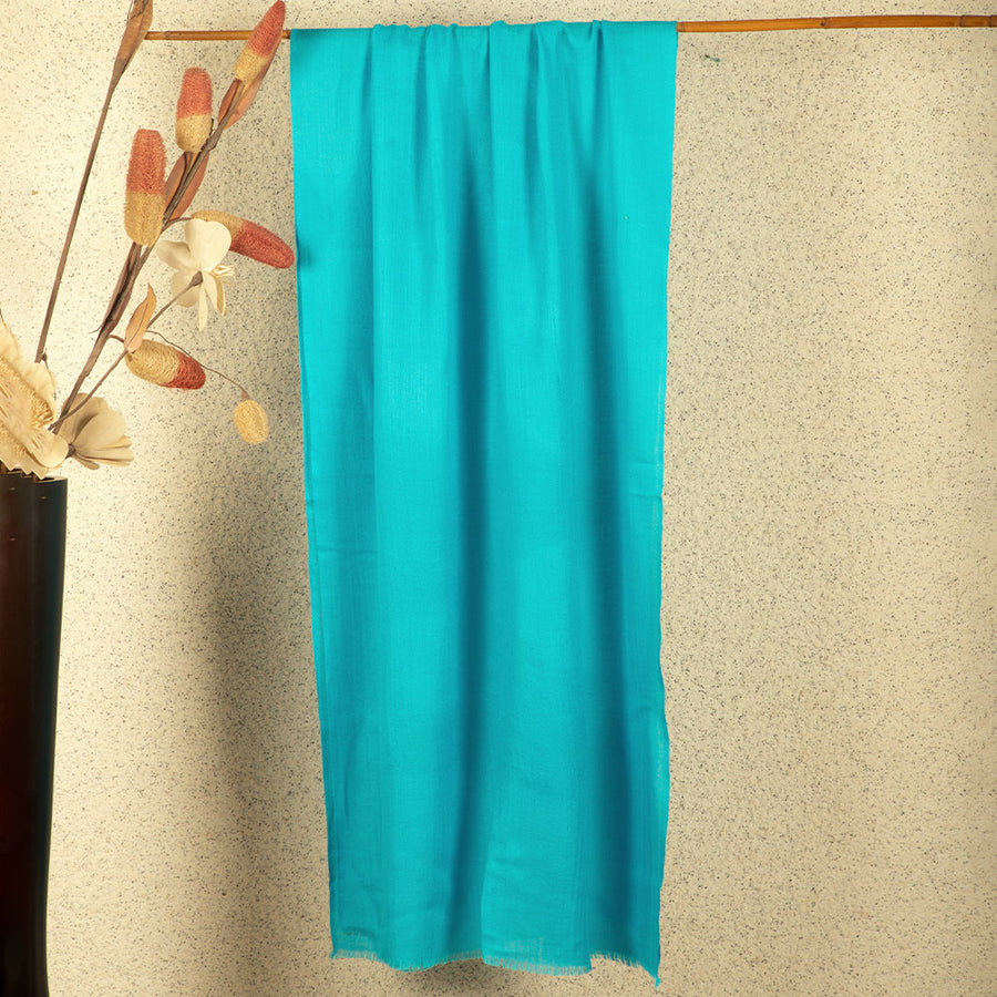 POWDER BLUE Solid Pashmina