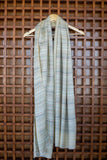 OMVAI Spring Summer Pastel Reversible Stripes Modal Silk Stole Beige
