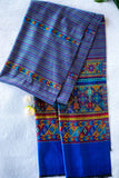 OMVAI Alluring Kullu Border Modal Stole Royal Blue