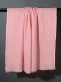Net Weave Super Soft Cashmere Stole - Powder Pink
