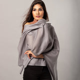 Premium Gifting 100% Pure Cashmere Wool Solid Color Pashmina
