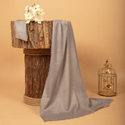 SEAL GRAY Solid Pashmina