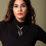 Raina Moss Agate Necklace