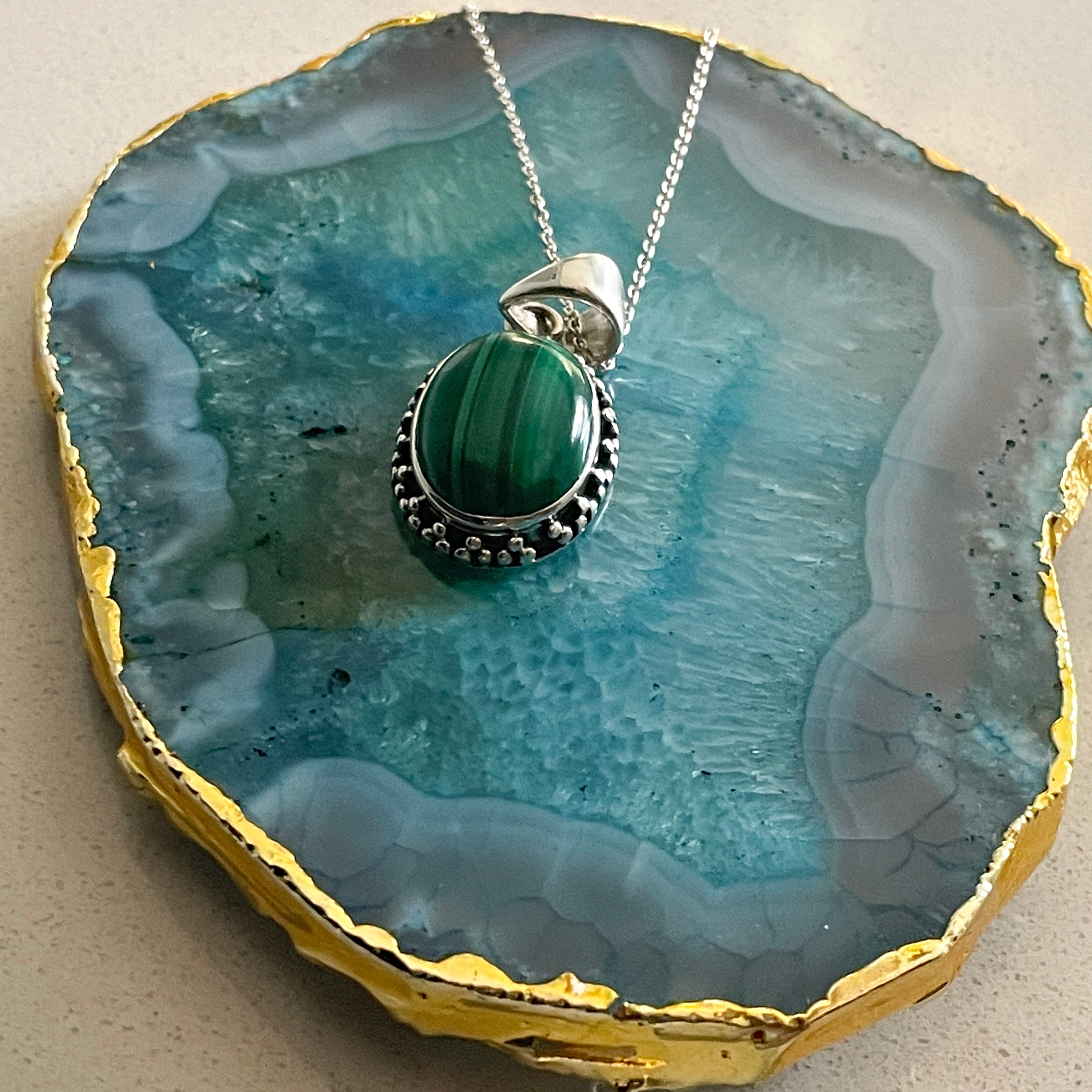 Radiant Malachite Pendant