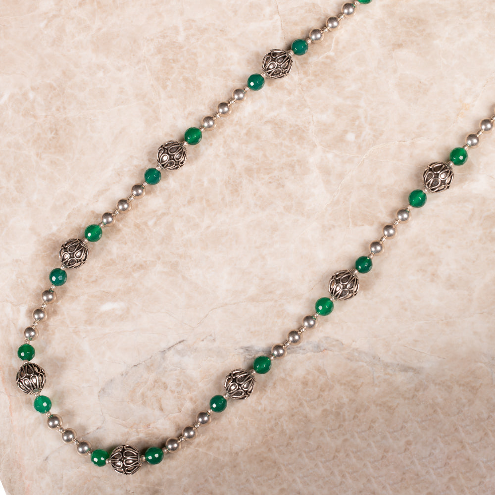 Eesha Green Onyx Necklace