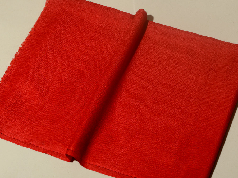 CARMINE RED Solid Pashmina