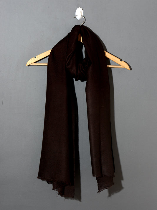 CHOCOLATE Solid Pashmina