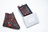 OMVAI Silk Pocket Square - The Abstract Geometry Gray