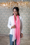 OMVAI Ombre Soft Silk Stole - Blooming Pink