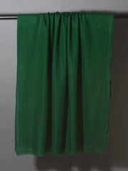 DARK GREEN Solid Pashmina