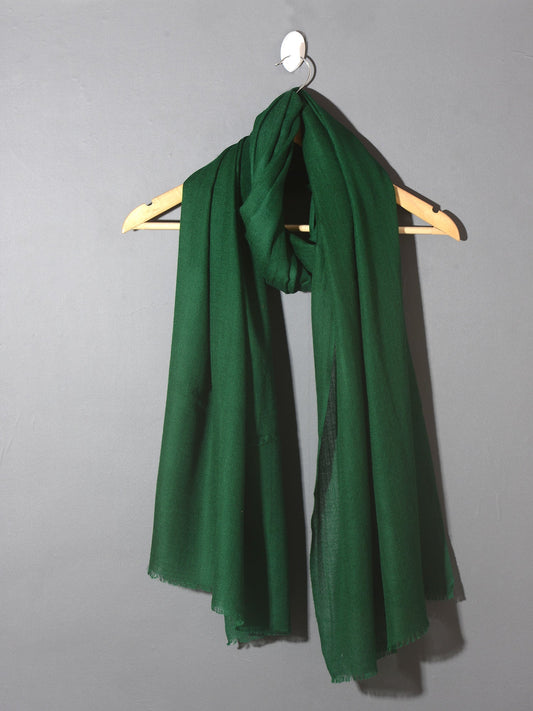 dark green solid pashmina 