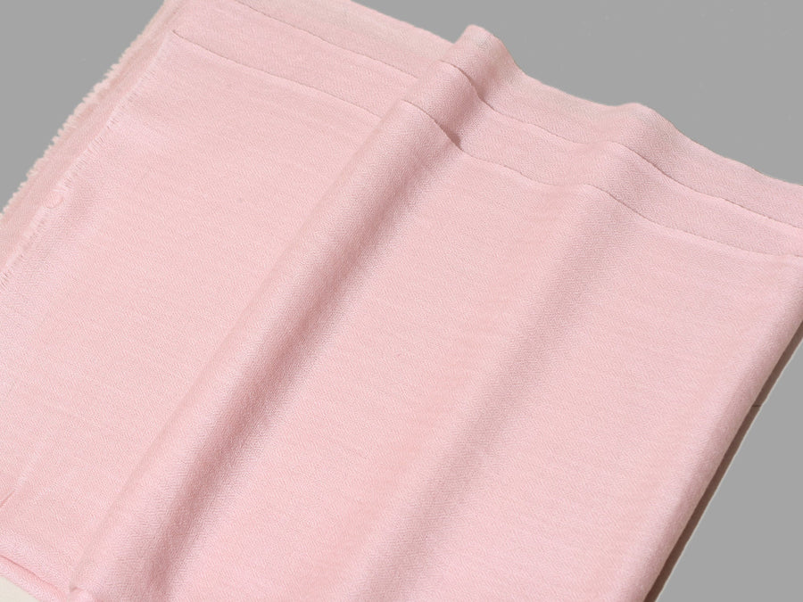 BABY PINK Solid Pashmina