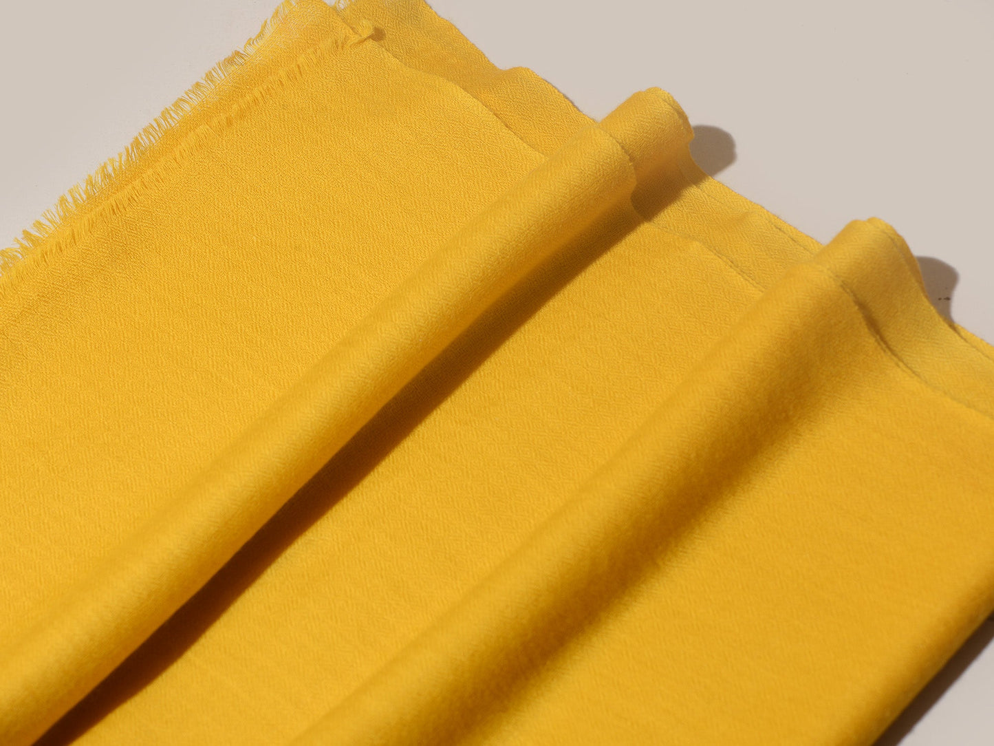 SUNSHINE YELLOW Solid Pashmina