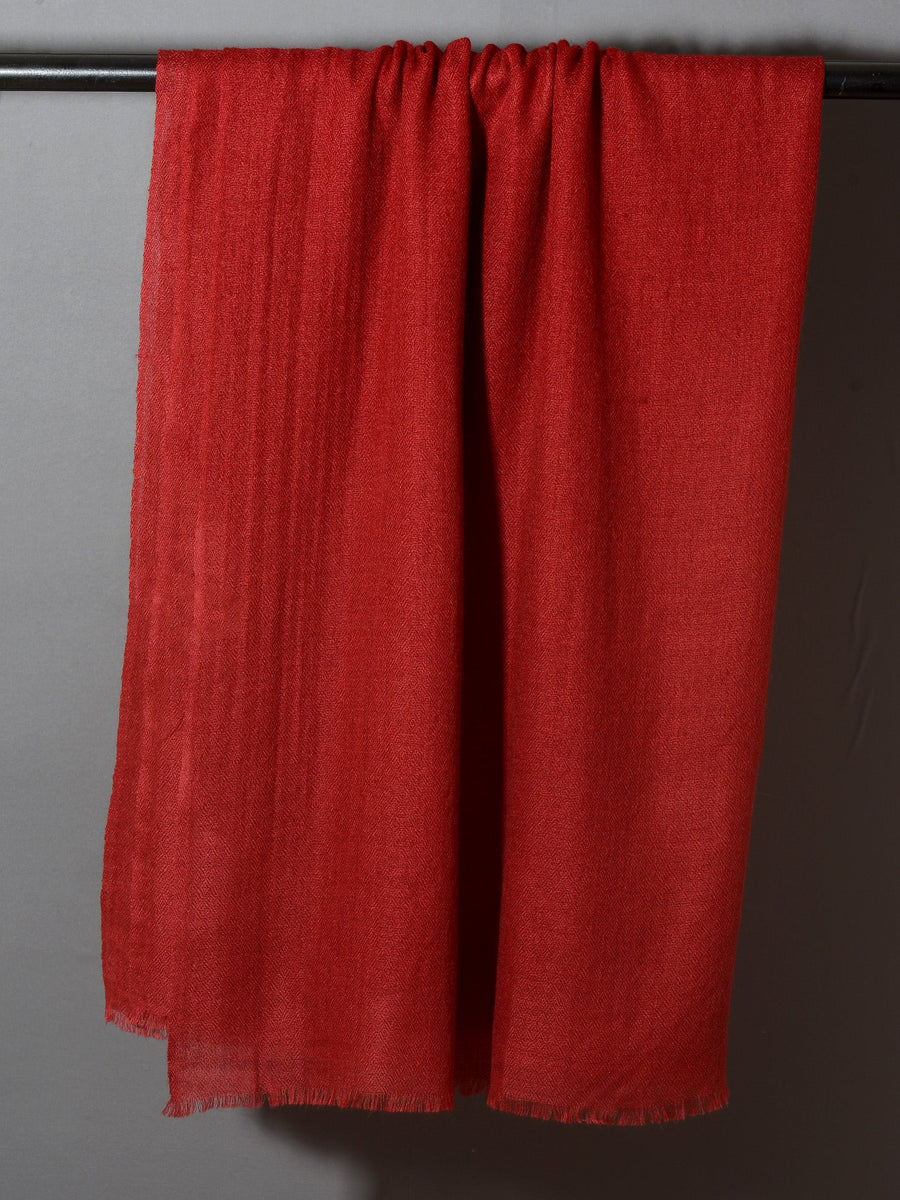 RED Solid Pashmina