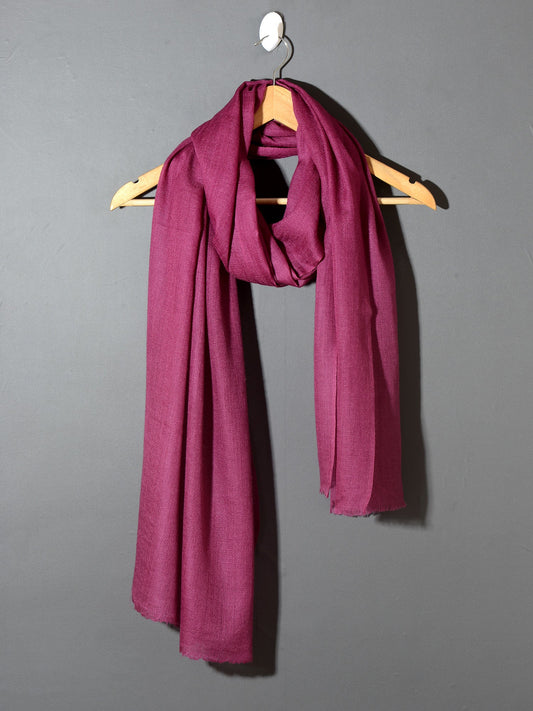 solid mauve pashmina stole