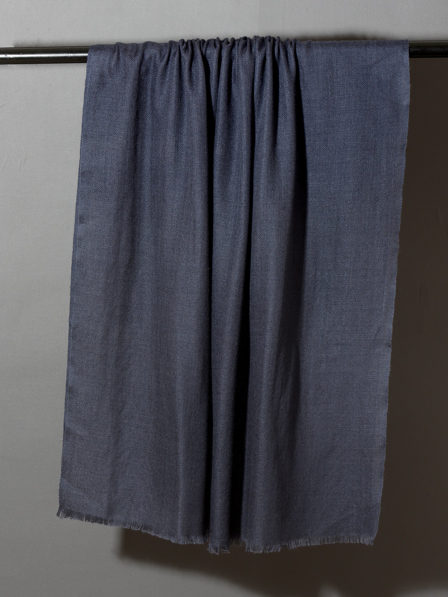 STEEL GREY Solid Pashmina