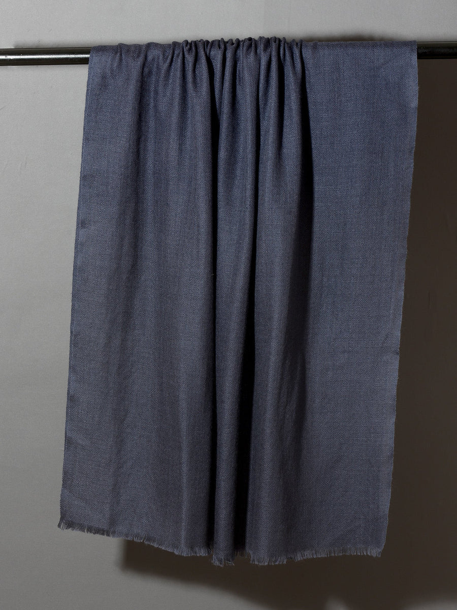STEEL GREY Solid Pashmina