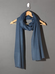 STEEL BLUE Solid Pashmina