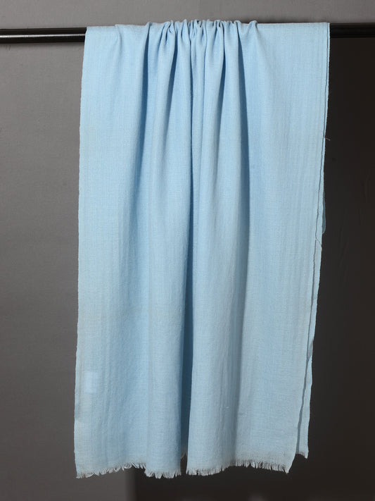 LIGHT SKY Solid Pashmina