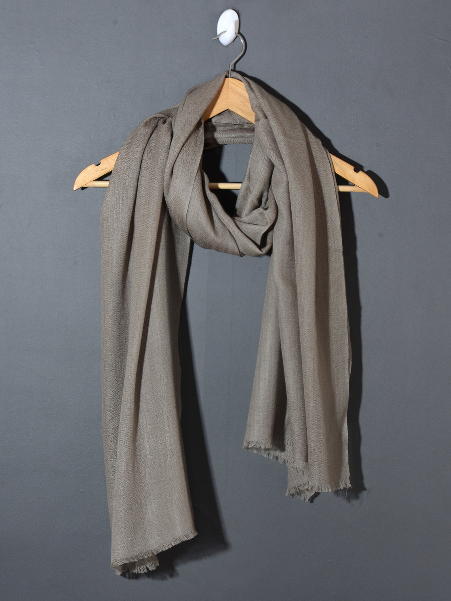 LAVA GREY Solid Pashmina