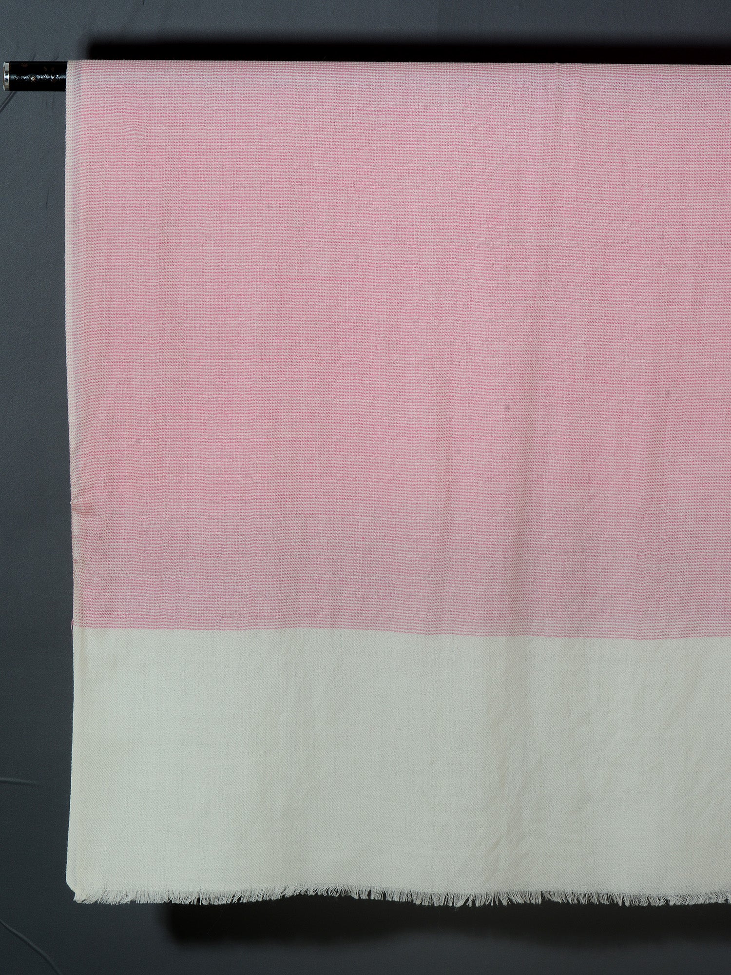 Pin Striped Weave Super Soft Woolen Muffler - Perfect Pink