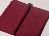 Solid Dyed Woolen Muffler - Crimson Red