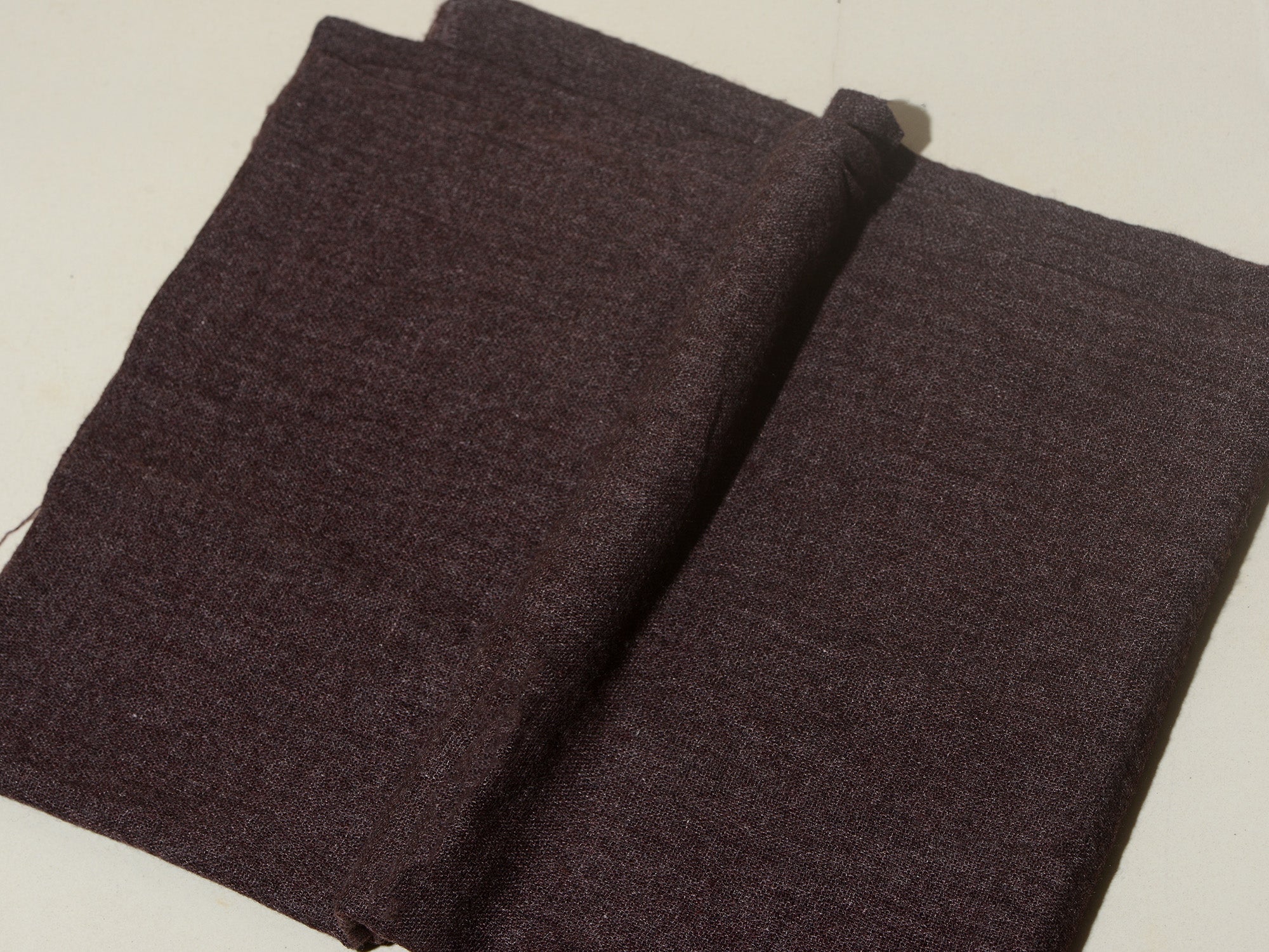 Solid Dyed Woolen Muffler - Brown