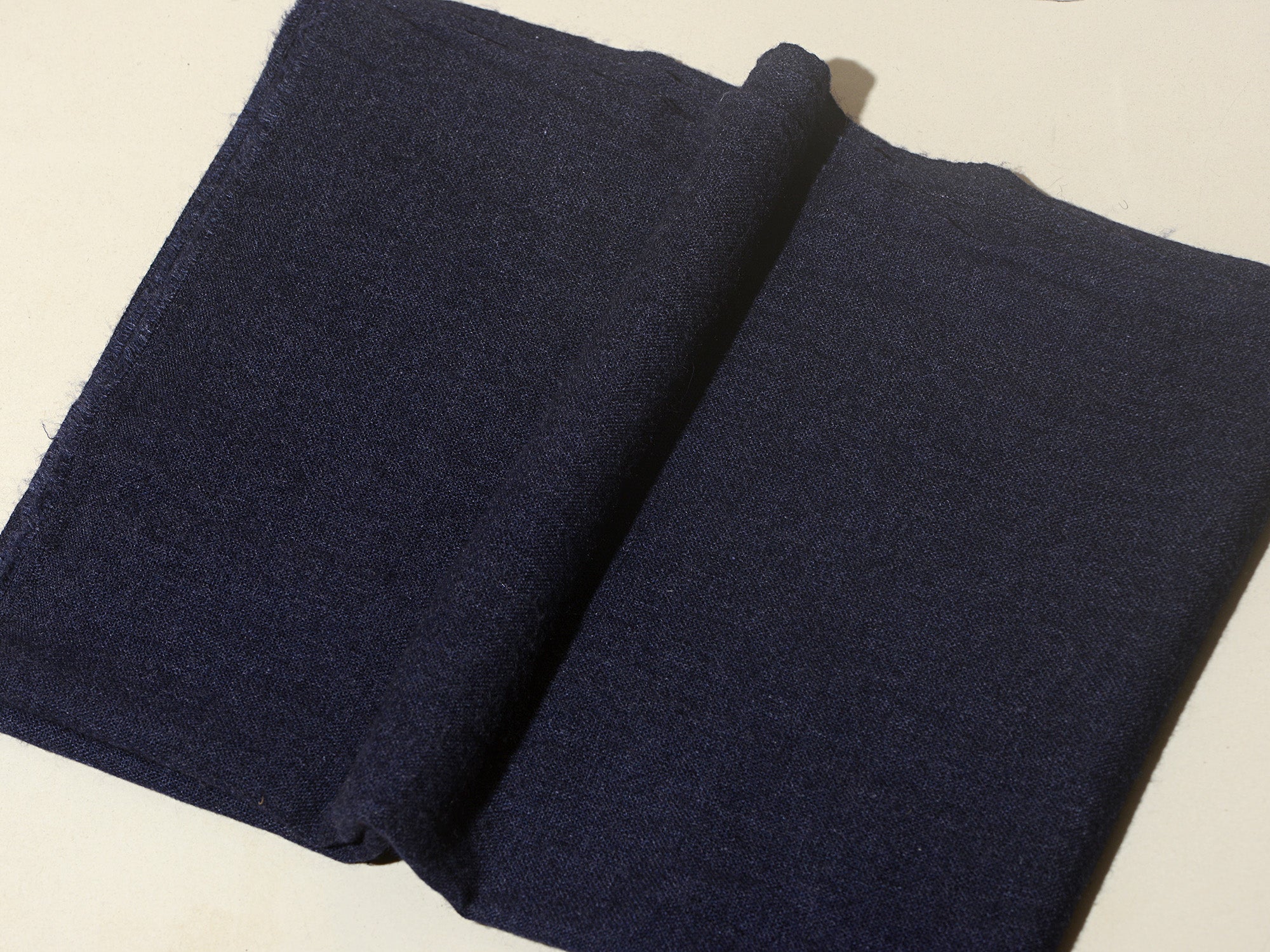 Solid Dyed Woolen Muffler - Forever Blue