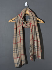 Classy Checks Fine Wool Super Soft Woolen Muffler - Multi