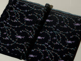 BUTI JAAL The Floral Jaal  Pretty Hand Embroidered Stole - Black Beauty