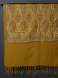 IKSHA Elegant Mustard yellow Embroidered Shawl - Unisex