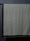 Chess Checks Patterned Pashmina Stole - Silver Grey Black