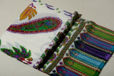 PAISLEY FLORAL Exquisite Kalamkari Kani Stole with Hand embroidery - Pearl White