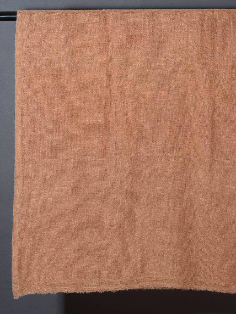 Solid Dyed Woolen Muffler -  Mocha Brown