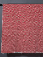 Zig Zag Patterned Super Soft Woolen Muffler -  Red