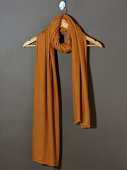 Solid Dyed Woolen Muffler -  Ochre