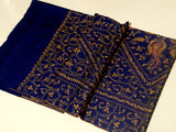 SWAYAM : Royal Blue Timeless Embroidered Shawl for UNISEX (M/F)