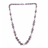Groovy Beaded Silver Necklace