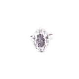 Healing Ring with Ice Crystal Gemstone
