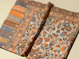 FALAK Alluring Natural Ochre Kani Woven Shawl - Unisex