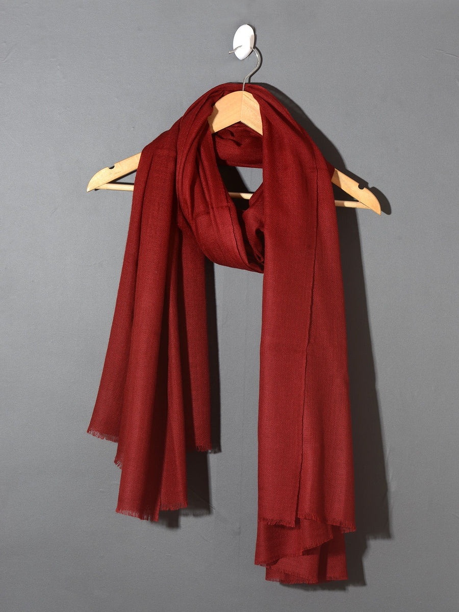 OMVAI Solid Pashmina Combo Gift Set in Pure Cashmere wool (Set of 2 - For HIM and for HER)
