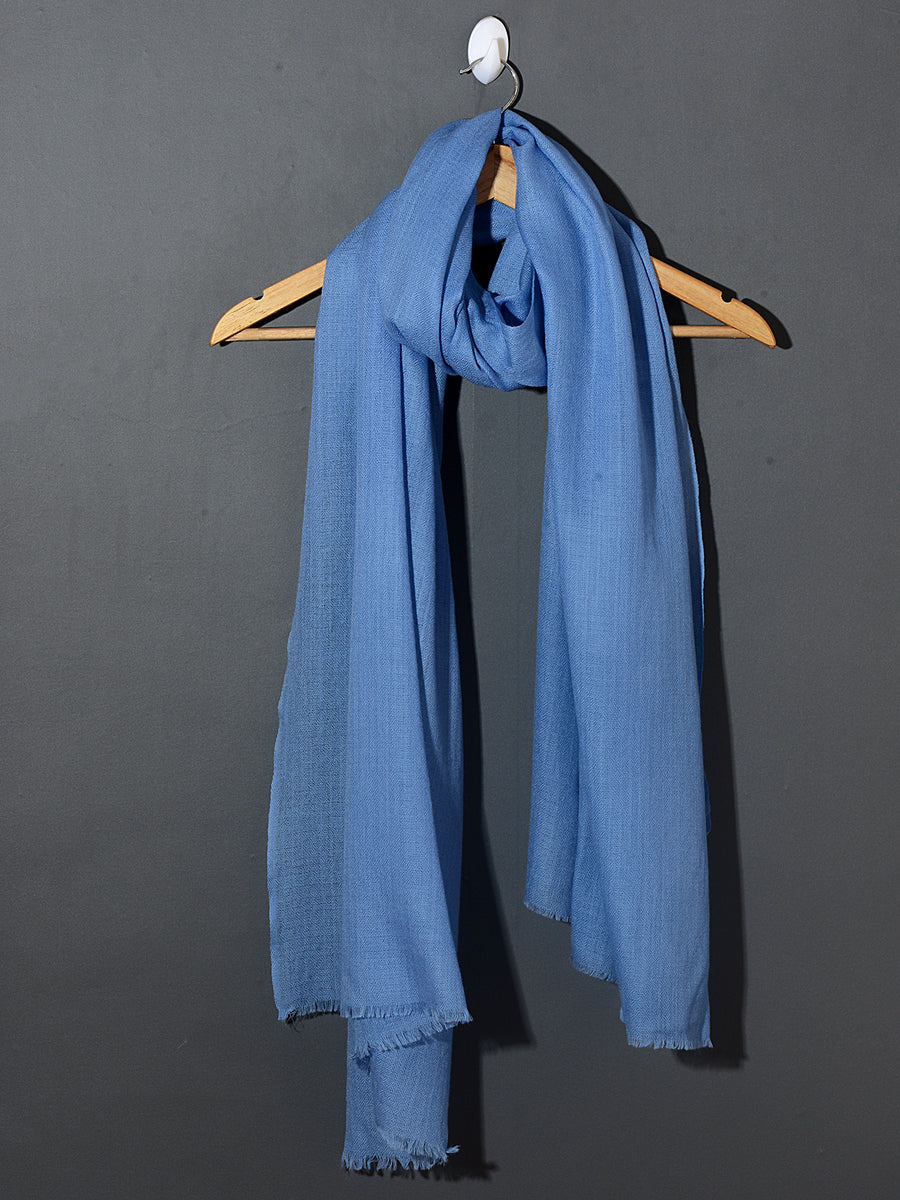 SKY BLUE  Solid Pashmina